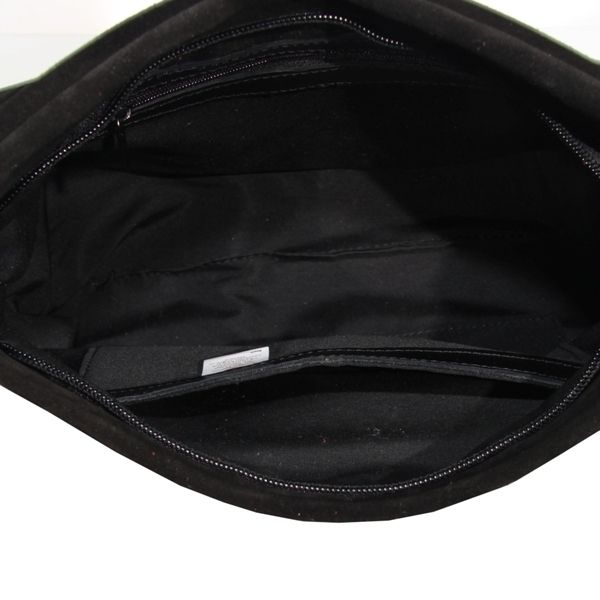 Женская замшевая сумка МІС 2649 черная