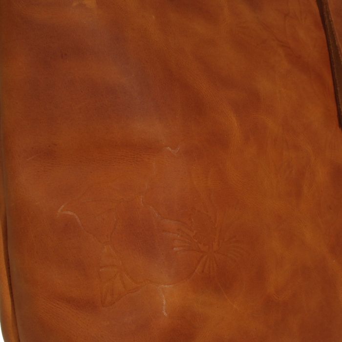 Женская кожаная сумка МІС 2696 рыжая