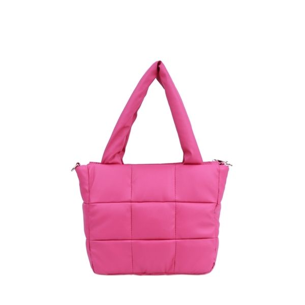 Женская дутая сумка МІС 36093 пурпурная