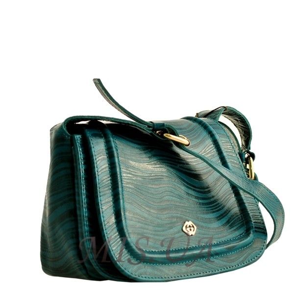 Жіноча шкіряна сумка МІС 2477 зелена