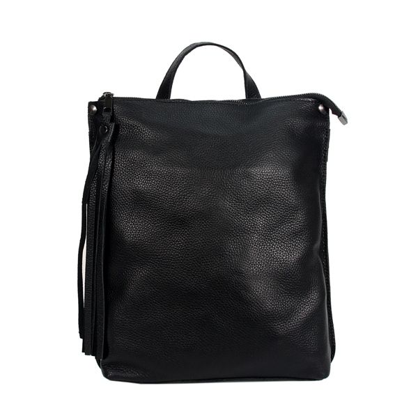 Міський шкіряний рюкзак МІС 2681 чорний