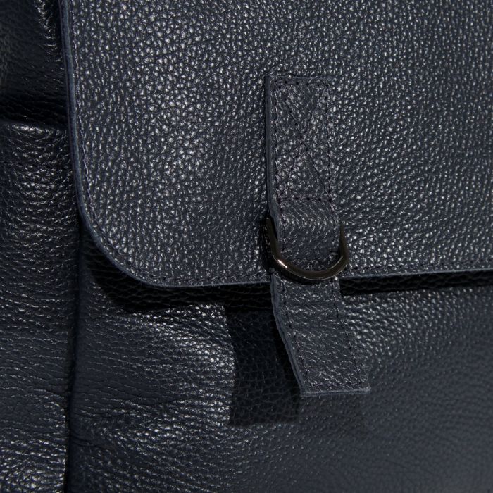 Мужская кожаная сумка-портфель Vesson 4625 синяя
