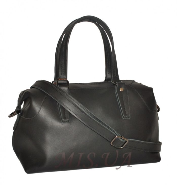 Женская кожаная сумка 0657 черная