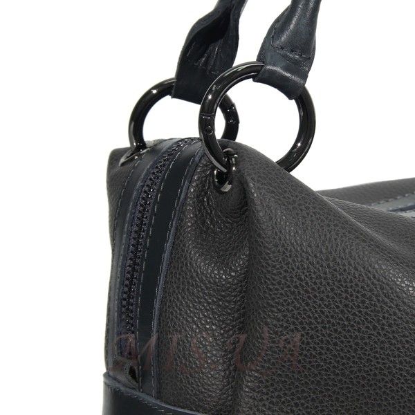 Женская кожаная сумка МІС 2656 серая