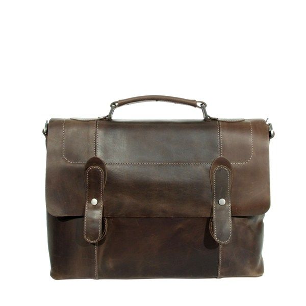 Мужской кожаный портфель Vesson 4635 коричневый