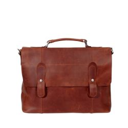 Мужской кожаный портфель Vesson 4635 рыжий