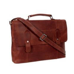Мужской кожаный портфель Vesson 4635 рыжий