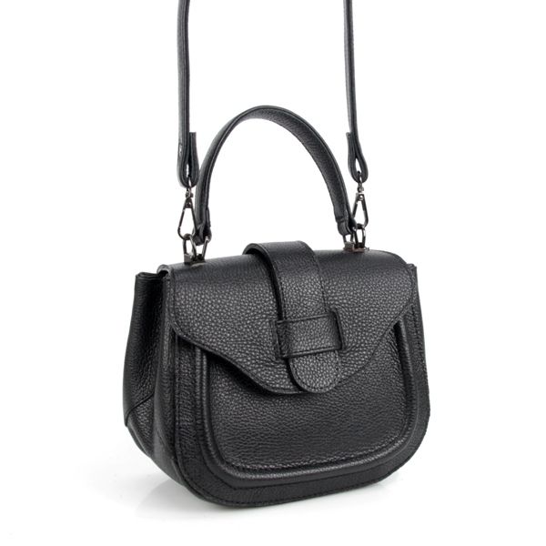 Женская кожаная сумка МІС 2770 черная