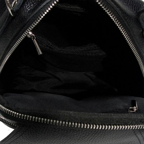 Женский кожаный рюкзак МІС 2635 черный