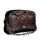 Жіноча замшева сумка МІС 0693 чорна принт