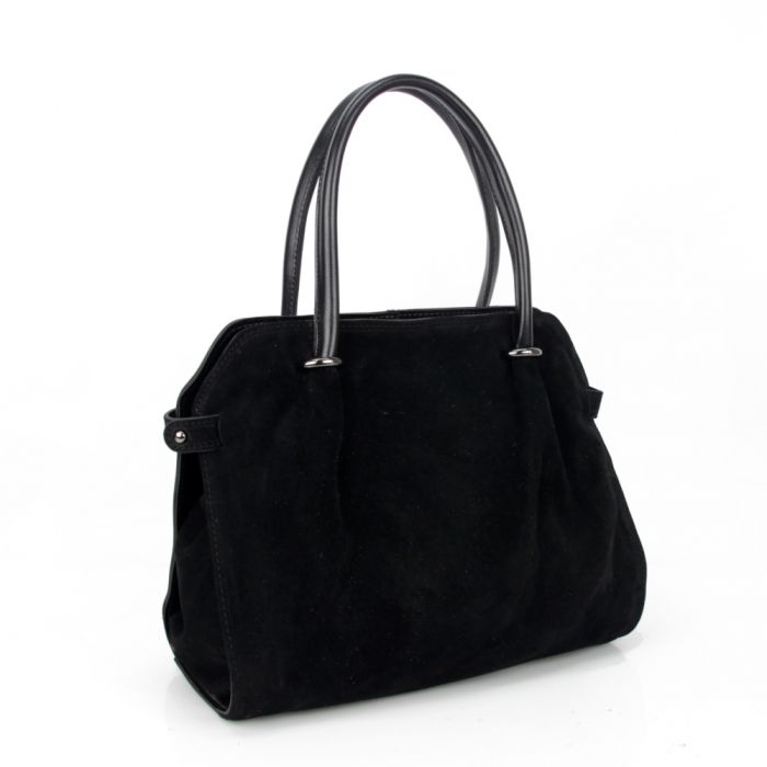 Жіноча сумка замшева MIC 0763 чорна