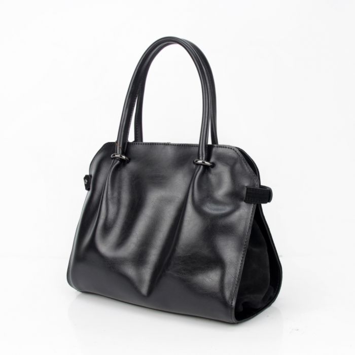 Жіноча сумка замшева MIC 0763 чорна