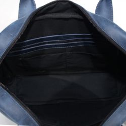 Мужской кожаный портфель 4654 синий