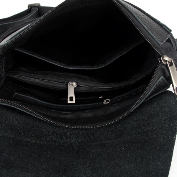 Мужская кожаная сумка Vesson 4709 черная