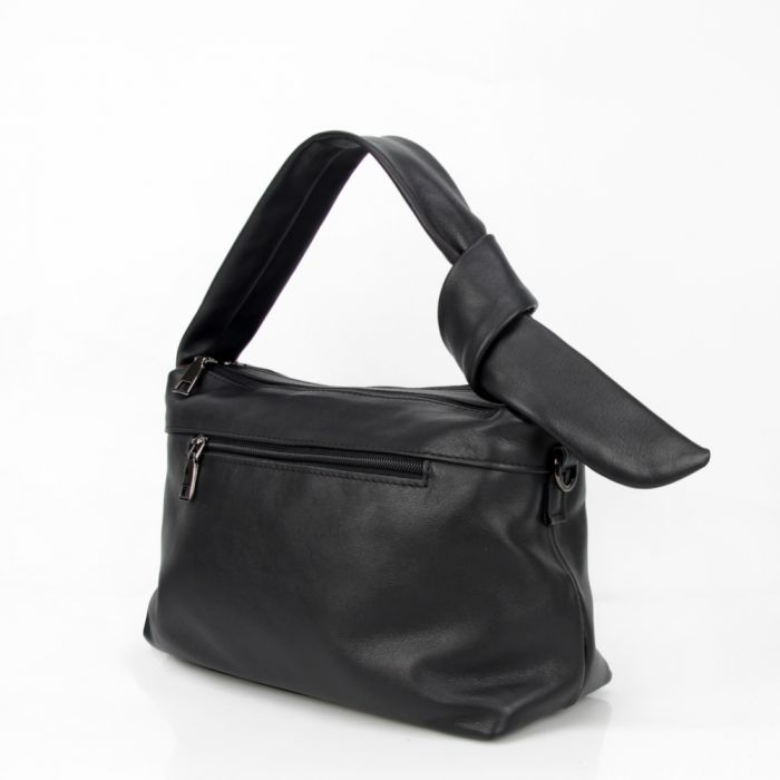 Женская кожаная сумка МІС 2749 черная