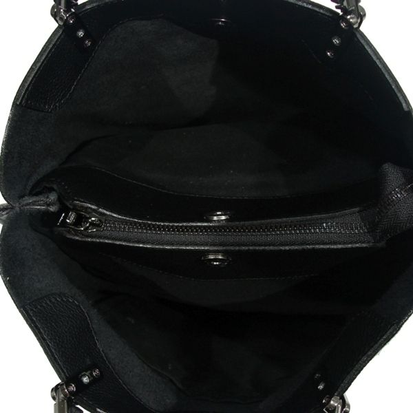 Жіноча шкіряна сумка 2549 чорна
