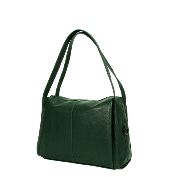 Женская кожаная сумка 2535 зеленая