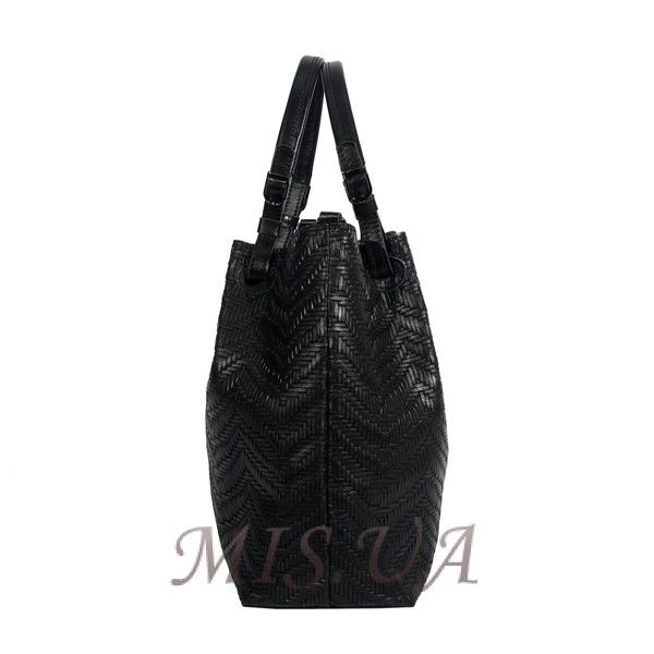 Жіноча шкіряна сумка МІС 2653 чорна