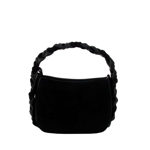 Женская замшевая сумка МІС 0761 черная
