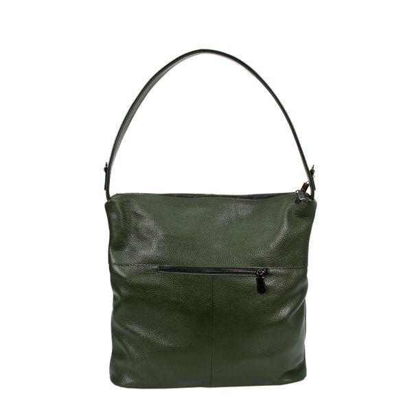 Женская кожаная сумка МІС 2726 зеленая