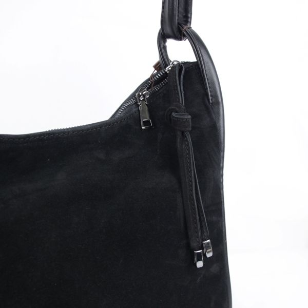 Жіноча сумка замшева MIC 0771 чорна