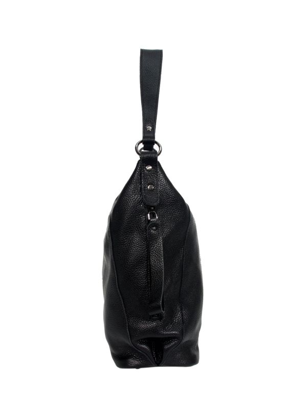 Жіноча шкіряна сумка МІС 2711 чорна