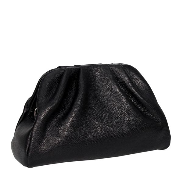 Жіноча шкіряна сумка МІС 2713 чорна