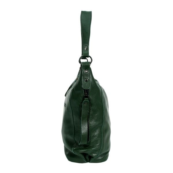 Женская кожаная сумка МІС 2711 зеленая