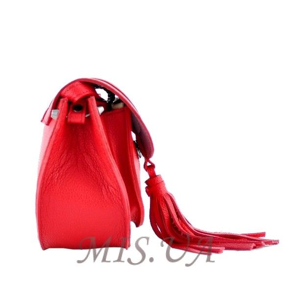 Женская кожаная сумка МІС 2575 красная