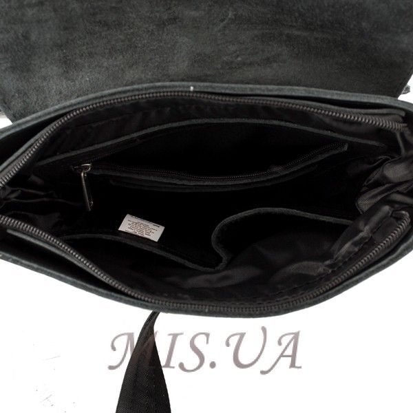 Мужская сумка из натуральной кожи Vesson 4524 черная