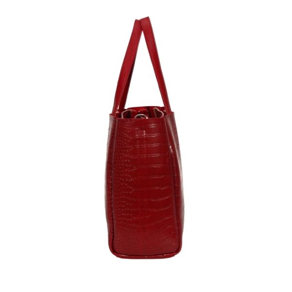 Женская сумка МІС 35458 красная с тиснением