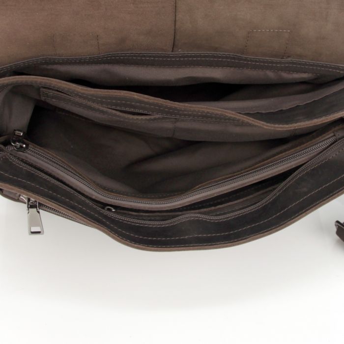 Мужской кожаный портфель 4624 коричневый