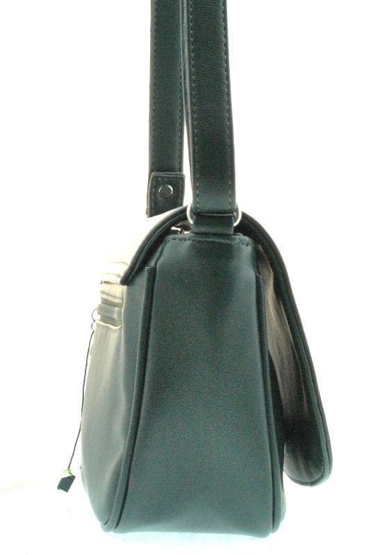 Жіноча сумка через плече 35133 темно-зелена
