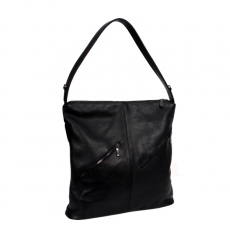 Женская кожаная сумка МІС 2726 черная 