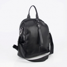 Городской рюкзак-сумка МІС 36010 черный матовый