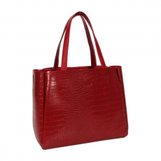 Жіноча сумка МІС 35458 червона з тисненням
