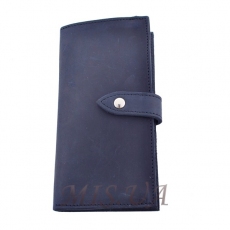 Мужской кожаный кошелек Vesson 4509 темно-синий