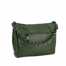 Женская кожаная сумка МІС 2741 зеленая