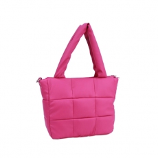 Женская дутая сумка МІС 36093  пурпурная