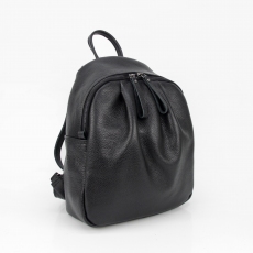 Жіночий шкіряний рюкзак МІС 2772 чорний