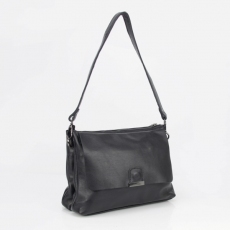 Женская кожаная сумка МІС 2705 черная