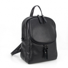 Жіночий шкіряний рюкзак МІС 2775 чорний