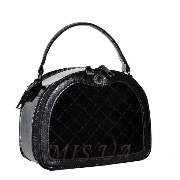 Жіноча  замшева сумка MIC 0705 чорна