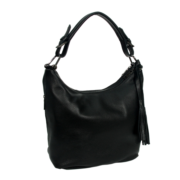 Жіноча шкіряна сумка МІС 2639 черная
