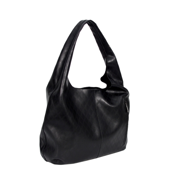 Женская кожаная сумка МІС 2727 черная 