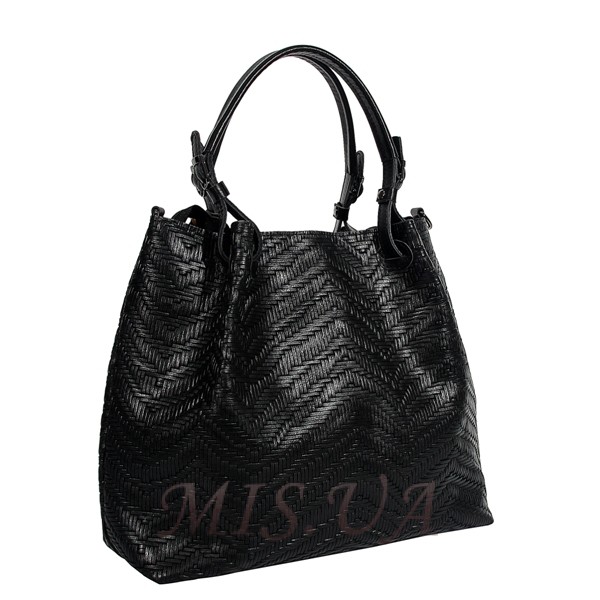 Женская кожаная сумка МІС 2653 черная