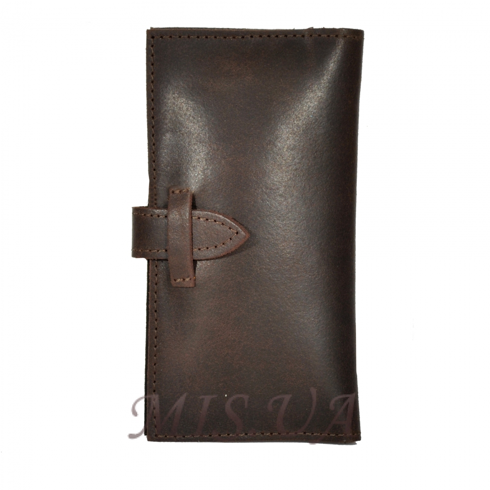 Мужской кожаный кошелек 4383 коричневый