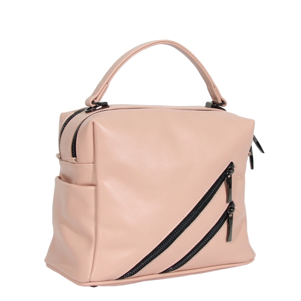 Жіноча шкіряна сумка  МІС 2684 рожева