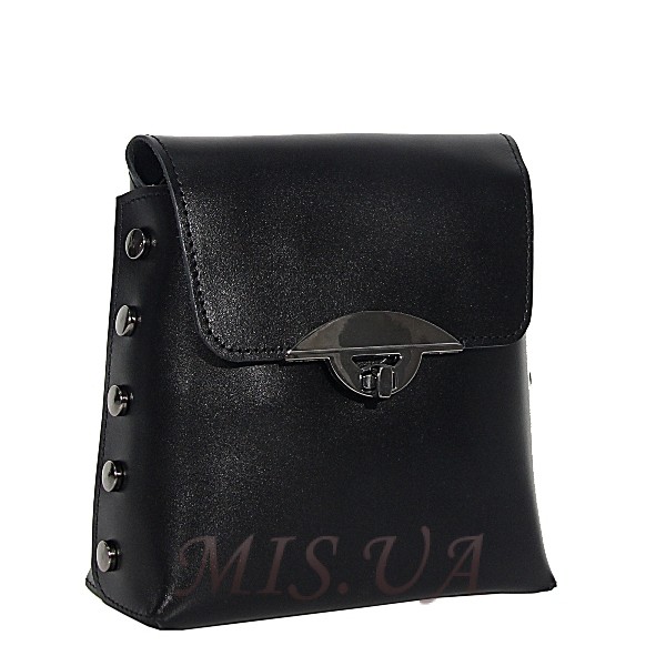 Женская кожаная сумка МIС 2645 черная