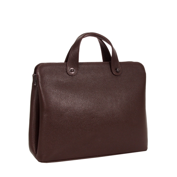 Женский кожаный портфель МІС 2632 коричневый